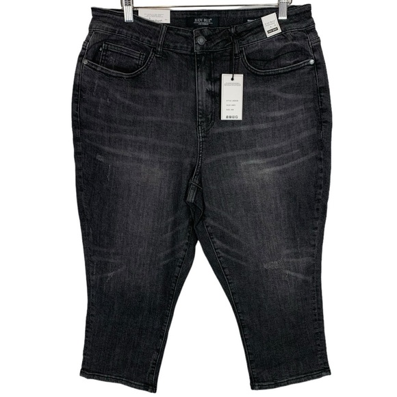 Judy Blue High Waist Skinny Fit Capri Jeans Size 18 NWT - Picture 1 of 9